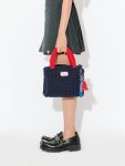 BUCKET BAG WITH LOBSTER CHARM in NAVY RED