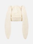 CHUNKY RABBIT BEANIE in ECRU
