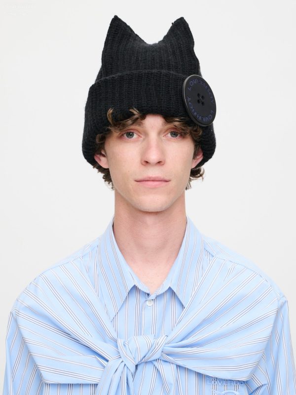 BOX BEANIE in BLACK