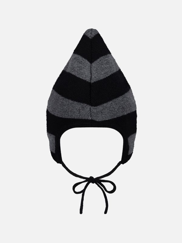 SPIKE BONNET in BLACK GREY