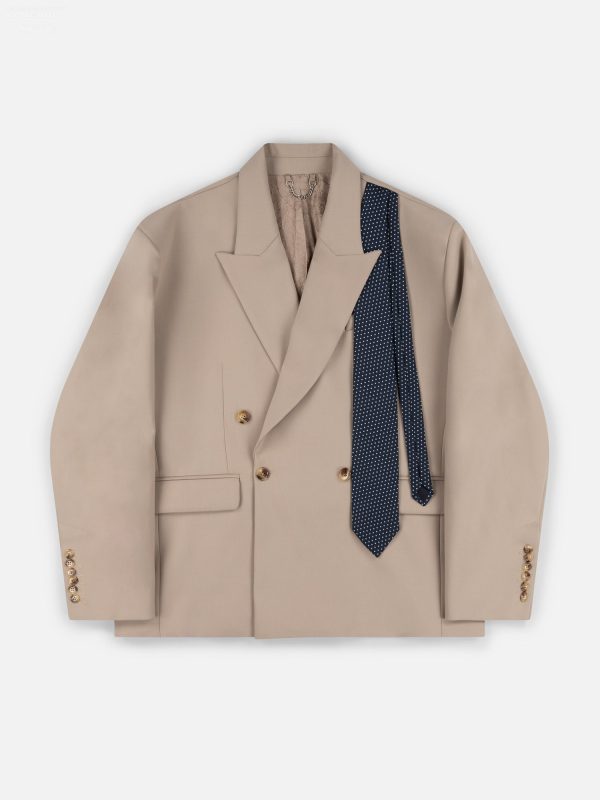 LATE TO WORK JACKET in BEIGE