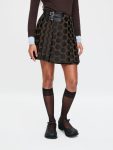 MINI KILT in BROWN POLKA DOT