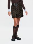 MINI KILT in BROWN POLKA DOT