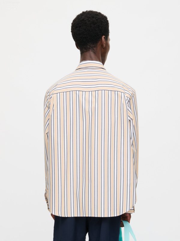 HOLD ME SHIRT in BEIGE STRIPE
