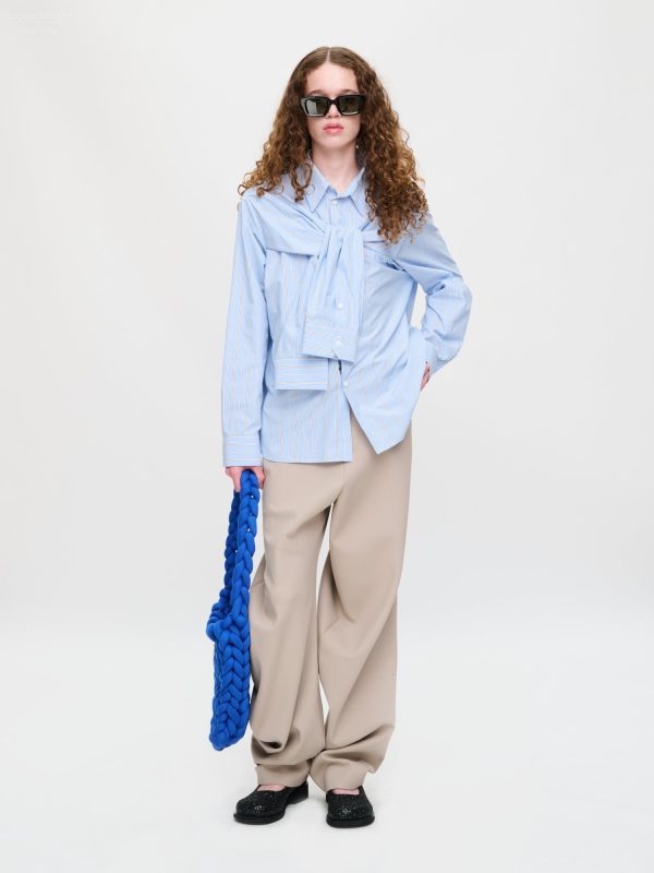 HOLD ME SHIRT in BLUE STRIPE