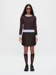 DOUBLE SOFT SWEATER in BROWN LIGHT BLUE