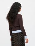 DOUBLE SOFT SWEATER in BROWN LIGHT BLUE