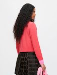 DOUBLE SOFT CARDI in CORAL PINK