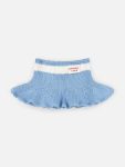 DOLLY MINI SKIRT in BLUE ECRU