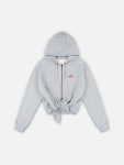 ALL TIED UP HOODY in GREY MARL