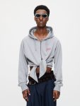 ALL TIED UP HOODY in GREY MARL