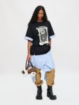 ABBEY ROAD TURN UP TEE in BLACK BLUE