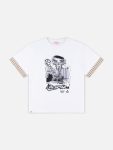 ABBEY ROAD TURN UP TEE in WHITE BEIGE