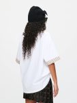 ABBEY ROAD TURN UP TEE in WHITE BEIGE