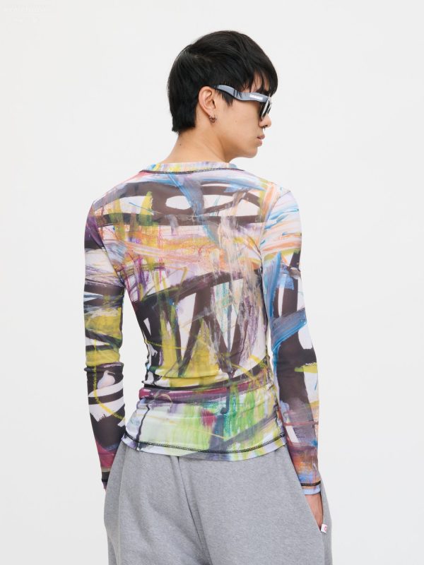 POWERMESH TOP in MULTICOLOUR