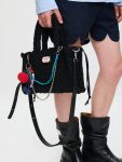 NANA BAG WITH APPLE CHARM in BLACK