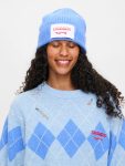 CHUNKY RIB BEANIE in BLUE