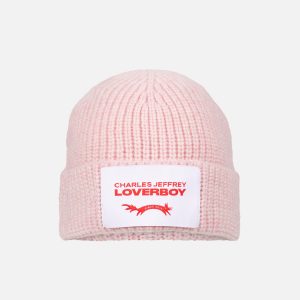 CHUNKY RIB BEANIE in PINK