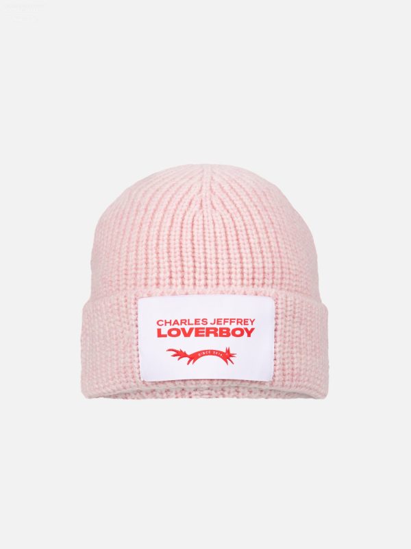 CHUNKY RIB BEANIE in PINK