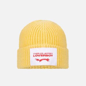 CHUNKY RIB BEANIE EXCLUSIVE in YELLOW