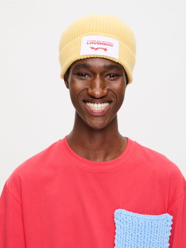 CHUNKY RIB BEANIE EXCLUSIVE in YELLOW