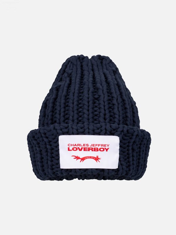 CHUBBY BEANIE in NAVY