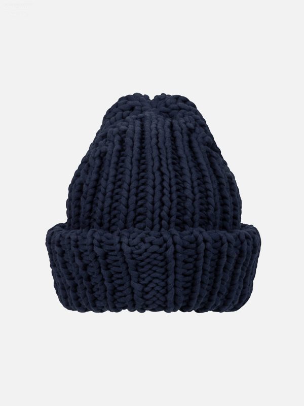 CHUBBY BEANIE in NAVY