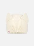EARS RIB BEANIE in ECRU
