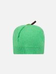 APPLE RIB BEANIE in GREEN PINK WORM