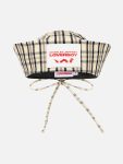 SAILOR HAT in BEIGE YELLOW TARTAN