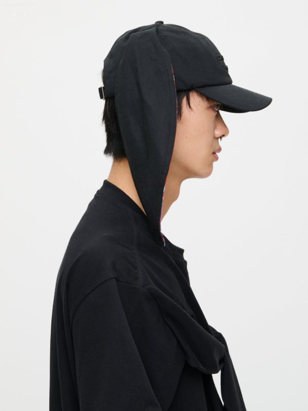BUNNY CAP in BLACK TARTAN