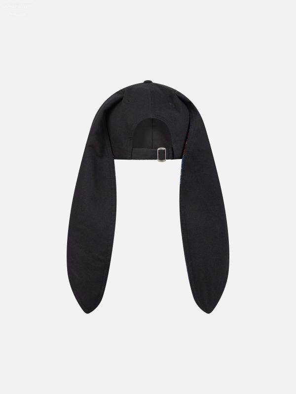 BUNNY CAP in BLACK TARTAN