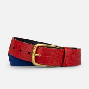 COLLAGE BELT in RED BLUE GREEN