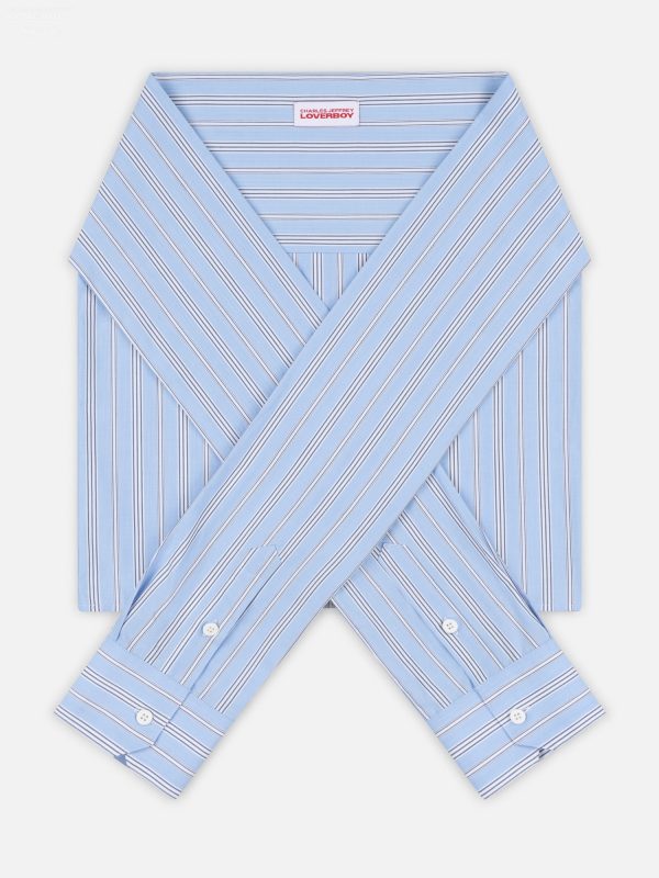 HOLD ME EVERYWHERE SCARF in BLUE STRIPE