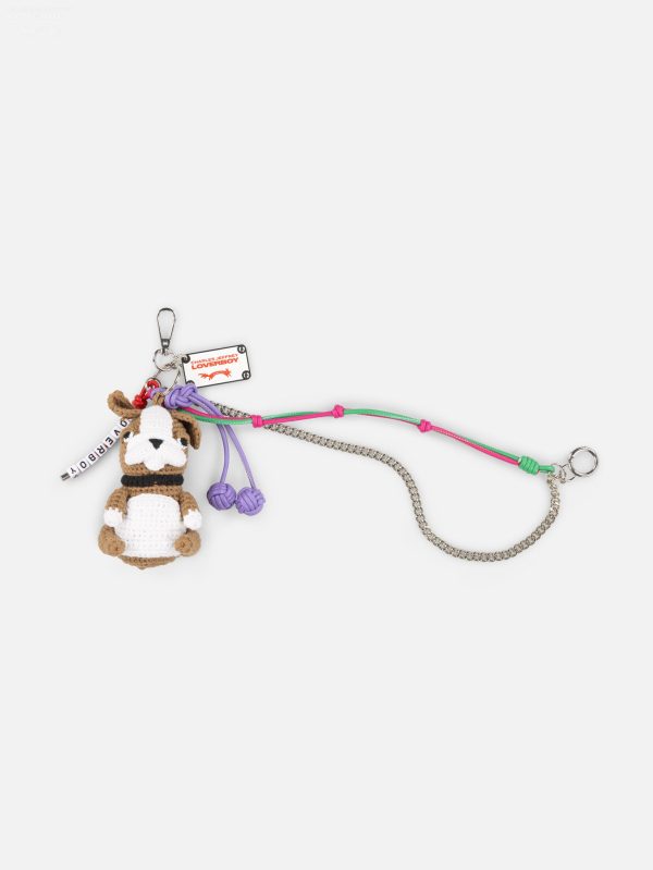 CHARACTER CROCHET BAG CHARM in BULLDOG