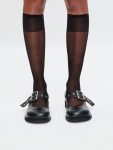 BUCKLE BALLET FLAT in BLACK