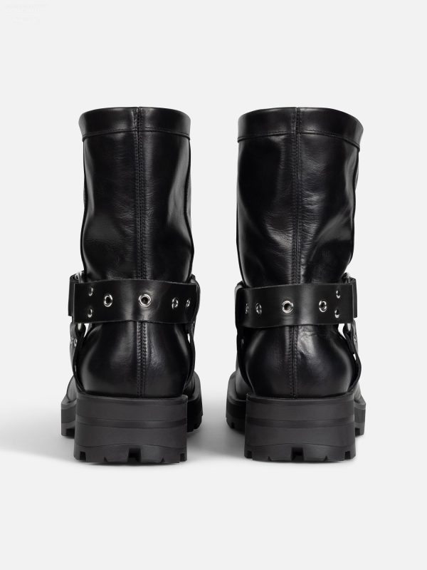 RIDER BOOT MOGGIES in BLACK