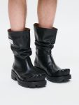 SLOUCH BOOT MOGGIES in BLACK