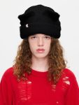 ALPACA CHUNKY EARS BEANIE EXCLUSIVE in BLACK