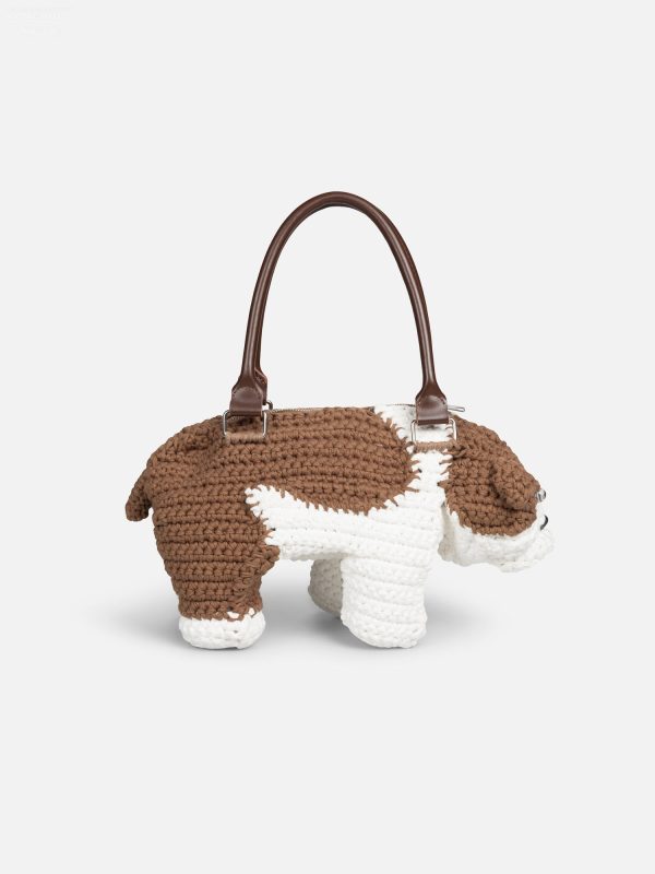 BULLDOG BAG in BEIGE ECRU