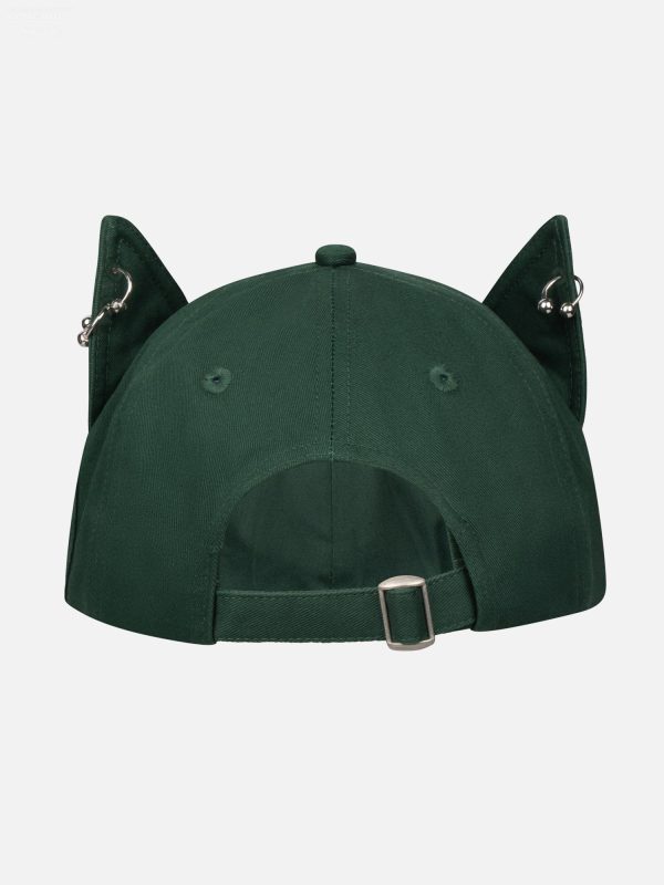 PIERCED EARS CAP EXCLUSIVE in FOREST GREEN