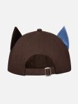 COLOUR BLOCK EARS CAP EXCLUSIVE in BROWN LIGHT BLUE