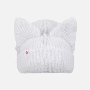 ALPACA CHUNKY EARS BEANIE EXCLUSIVE in GREY