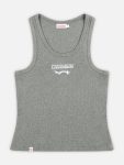 LOGO TANK TOP in GREY WHITE