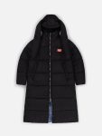 LONG BUNNY PUFFER JACKET in BLACK