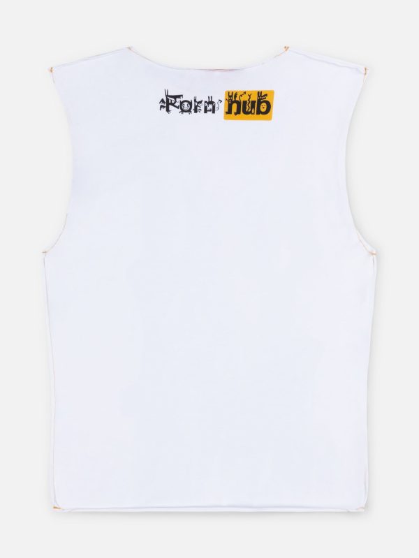 GRAPHIC TANK TOP in WHITE