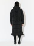 LONG BUNNY PUFFER JACKET in BLACK