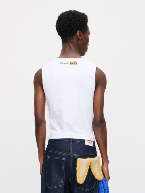 GRAPHIC TANK TOP in WHITE