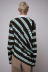 TOPSY TURVY POLO EXCLUSIVE in BROWN STRIPE