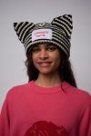 CHUNKY EARS BEANIE EXCLUSIVE in ECRU BLACK